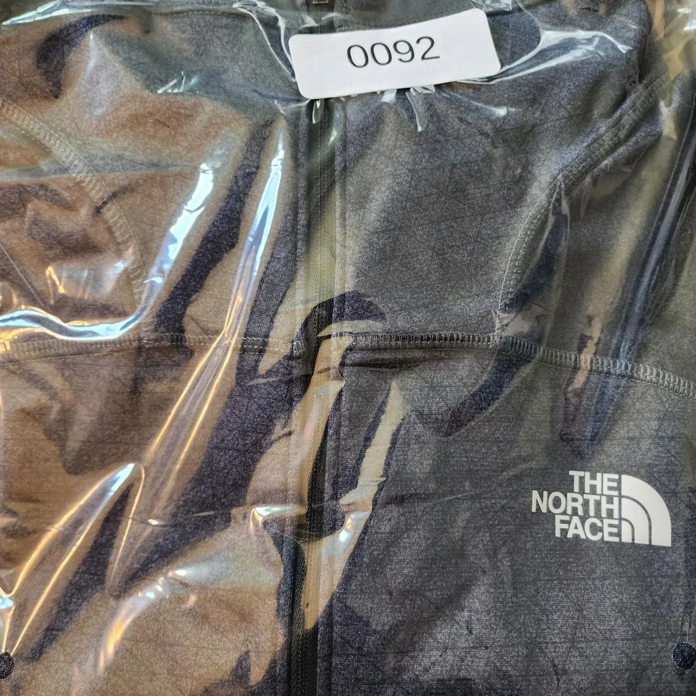 The North Face Mens Gray Geometric Pattern Quarter Zip Pullover Sweater Large